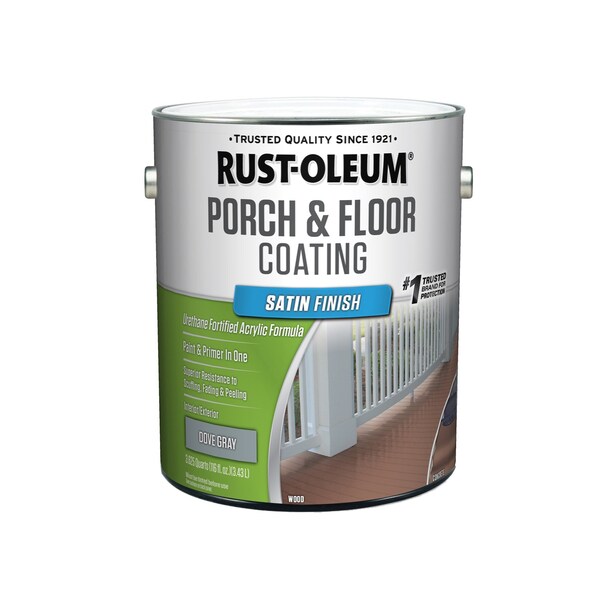 Porch & Floor Rust-Oleum Porch & Floor Satin Dove Gray Porch and Floor Paint+Primer 1 gal 320417 - main